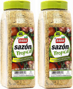 Badia Sazon Tropical, 1.75 lbs - Zesty Blend for Meats, Poultry, Seafood (Pack of 2)