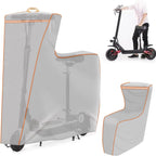 Electric Scooter Cover, 47 x 43 x 8 inches 1680D Oxford Cloth Suitable for Seated and Seatless Models Waterproof And UV -Resistant Dustproof Windproof Protection All Season Universal Fit Silver