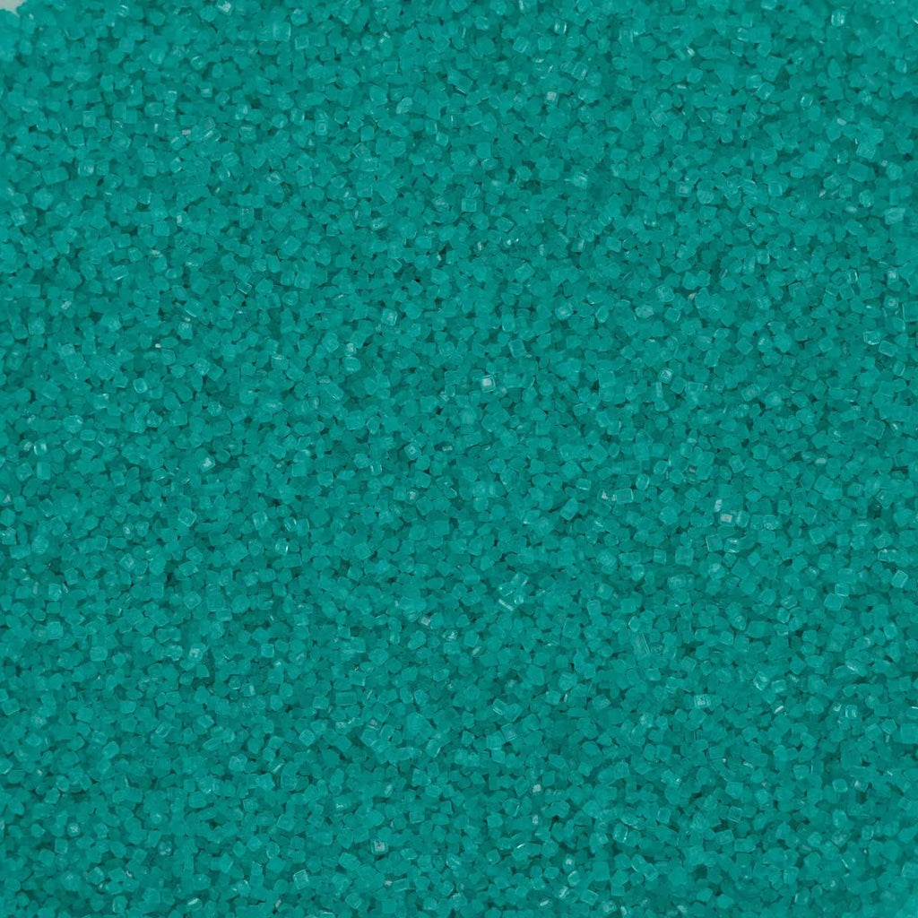 TURQUOISE Sugar Crystals - 4 oz shaker jar - Edible Sugar Sprinkles/Sanding Sugar for Cakes, Cupcakes, Cookies, Icing, Chocolate