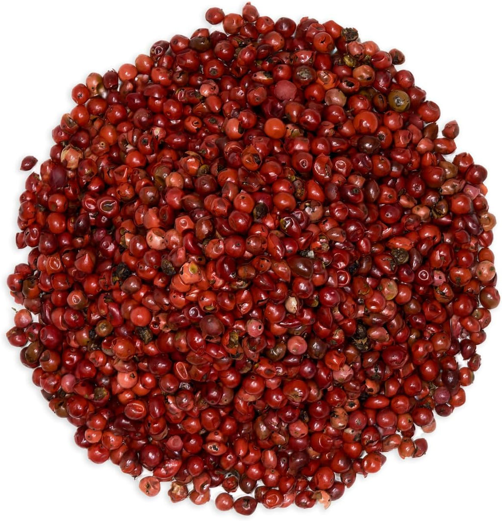 Slofoodgroup Whole Pink Peppercorns from Brazil – Dried Pink Pepper Berries, Gourmet Spice for Culinary Use, Salads, Sauces, and Desserts (16 OZ)