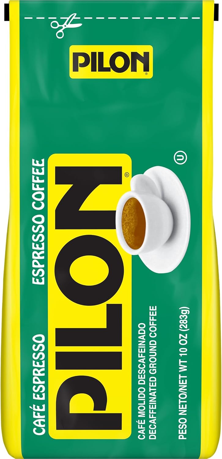 Pilon Decaf Espresso Coffee, 10 Ounce
