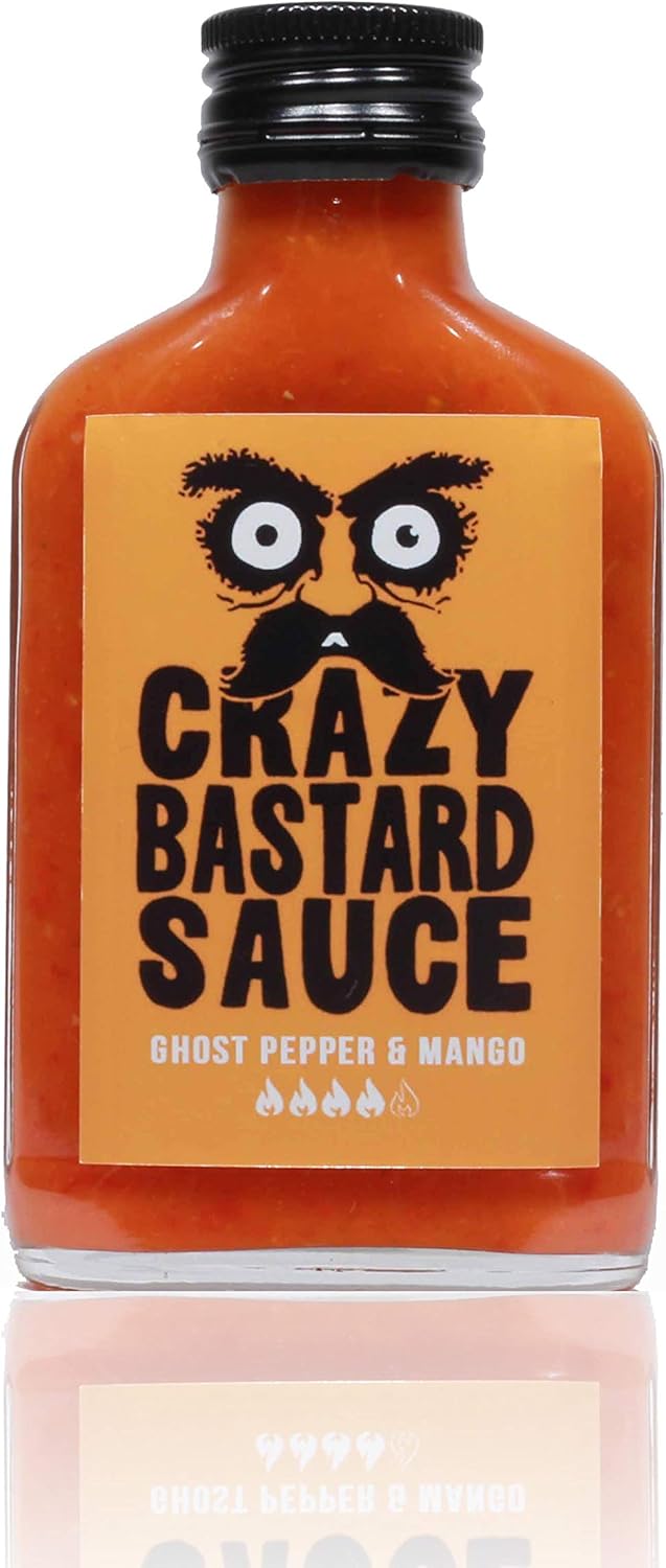 Crazy Bastard Ghost Pepper Hot Sauce- 100ml