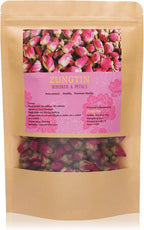 Zungtin Dried Rose Buds, 100% Pure Natural, 4 oz, Edible for Tea, Baking, Crafting, Soap Making