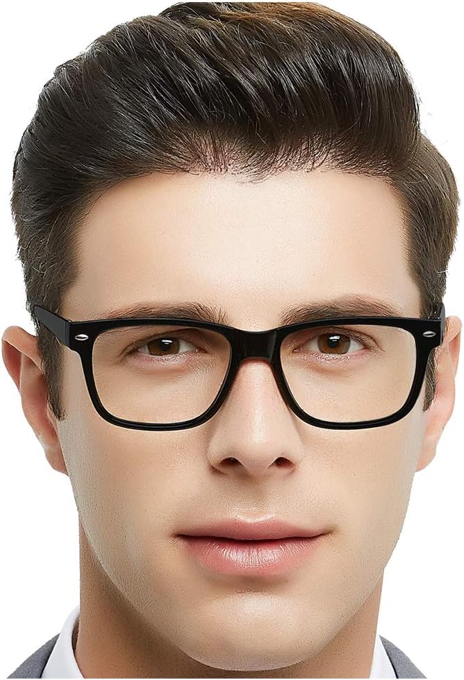 OCCI CHIARI Men's Reading Glasses Black Fashion Square Women Reader0 1.0 1.25 1.5 1.75 2.0 2.25 2.75 3.0 3.5 4.0 5.0 6.0