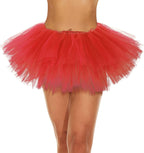 Zando Tutu for Women Adults Teens 5 Layers Halloween Costume Cosplay Running Tutu Party Elastic Fluffy Tulle Dance Skirt