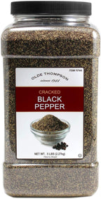 Olde Thompson Cracked Black Pepper, 5 Pound, Bulk Size
