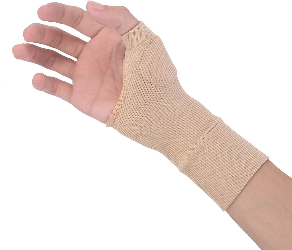 1Pair Thumb Hand Wrist Support Compression Gloves with Silicon Gel Pad, Ideal for Arthritis Joint Pain Tendonitis Sprains Hand Instability Sports