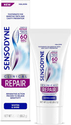 Sensodyne Clinical Repair Whiten & Shine Toothpaste for Sensitivity Relief, 2.3 oz