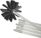 Deflecto DVBRUSH12K/6 Dryer Duct Cleaning Kit, Lint Remover, Extends up to 12 Feet, Synthetic Brush Head, Use with or without a Power Drill