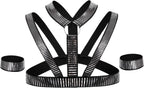 Men's Chest Harness Sexy Body Belt Bondage Punk Fancy Costume Fetish Erotic Clothing Accessories Silver