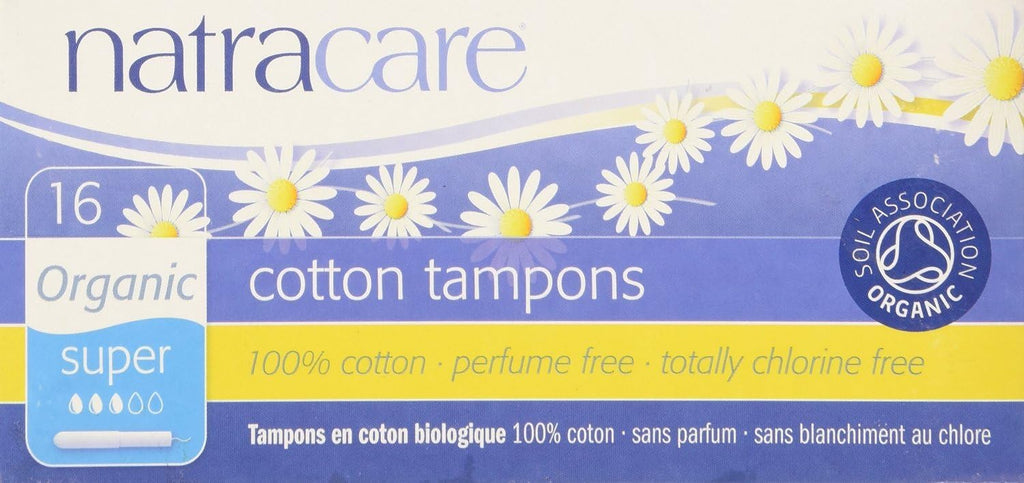 Natracare Tampons Super with Applicator 16 Ct (Pack of 3)