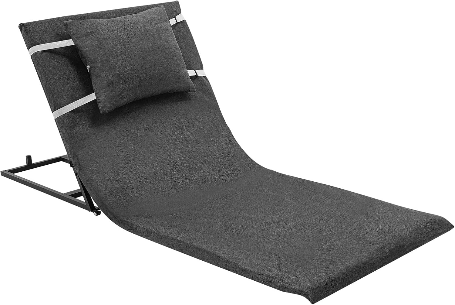 Electric Lifting Bed Backrest, 2-80° Adjustable Angle with Remote Control, 330lbs Capacity, Foldable Back Support for Elderly, Pregnant Women & Disabled, Removable Pillow & Thickened Sponge (Grey)
