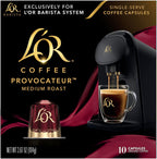 L'OR Coffee Pods, 10 Count Provocateur Medium Roast Blend, Single-Serve Aluminum Coffee Capsules Compatible with the L'OR BARISTA System, 10 count (Pack of 1)