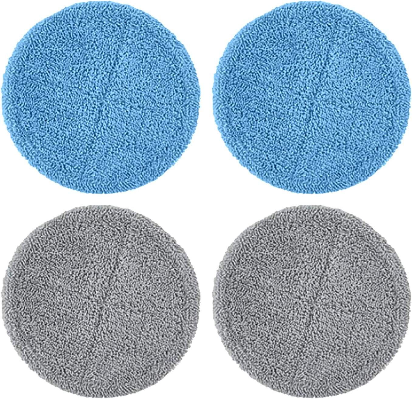 iDOO Replacement Pads for Cordless Electric Mop - Washable and Reusable Microfiber Heads, 4 PCS Mop Pads & Weighted Heating Pad
