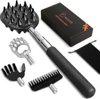 WOVTE Extendable Back Scratcher for Men Women with 4PCS Detachable Heads, Stocking Stuffers for Men Adults, Anniversary Mothers Day Fathers Day Birthday Gifts for Men Dad Mom, Easter Basket Stuffers