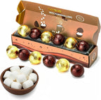 Hot Chocolate Bombs Marshmallow Filled Balls - Set of 6 - Delicious Cocoa Melts Bomb Filled Marshmallows - 2 Flavors Caramel & Fudge Brownie Candy - Milk Chocolates Cocoa Gift - Delicious Melt Gifts