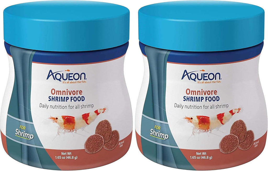 Aqueon Omnivore Shrimp Disc Food 1.65 Ounces, (Pack of 2)