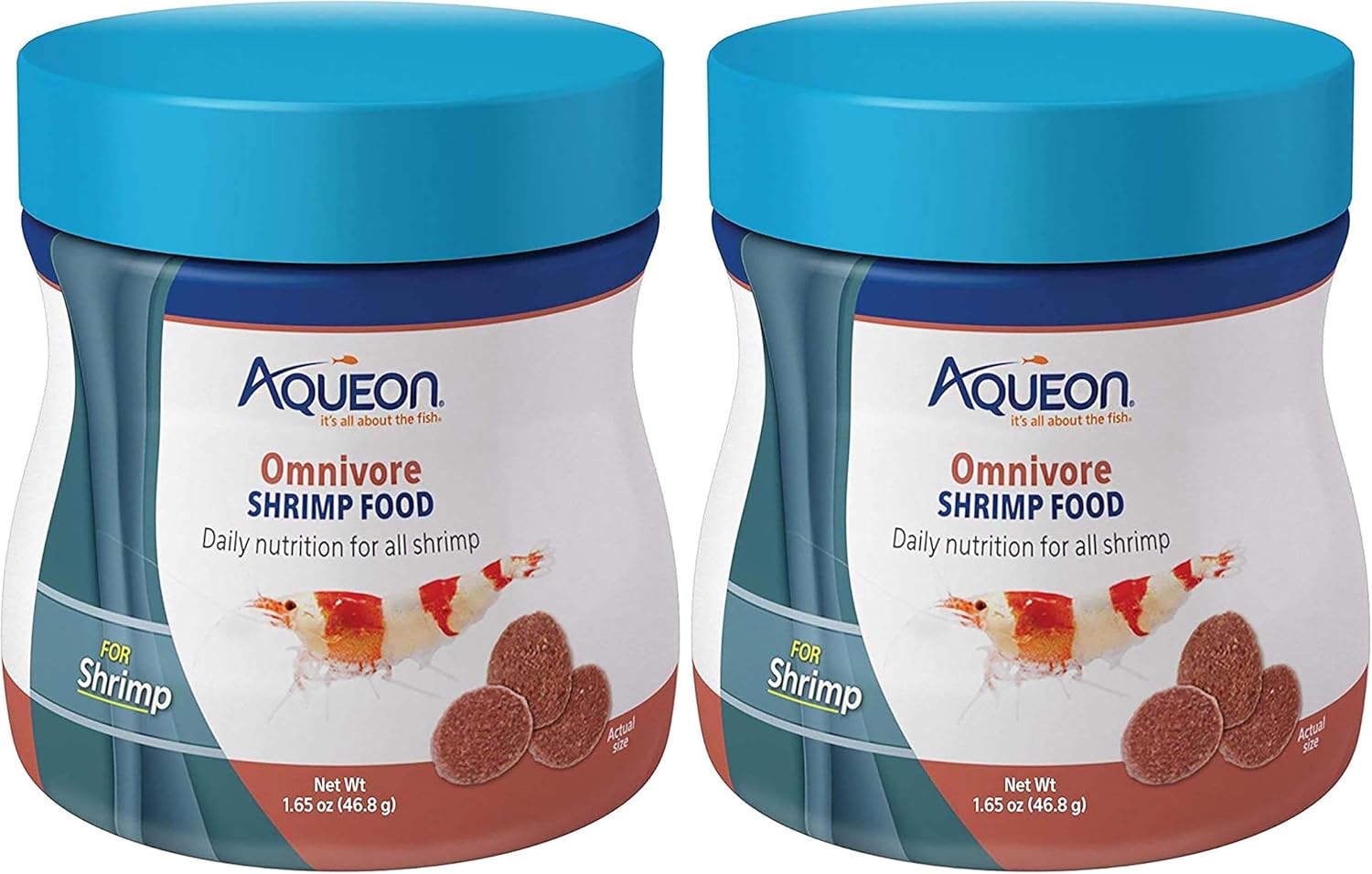 Aqueon Omnivore Shrimp Disc Food 1.65 Ounces, (Pack of 2)