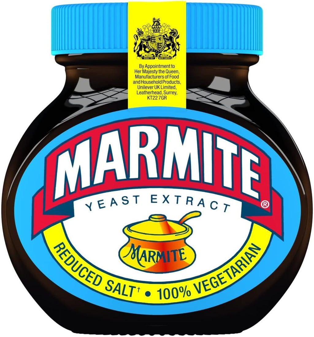 Marmite Reduced Salt Yeast Extract Spread rich in B vitamins, with 25% less salt breakfast spread for the whole family 6x 250 g