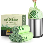 AYOTEE Compost Bags 1.6 Gallon with Handle Tie, 75 Count Compostable Trash Bags 1.6 Gallon Trash Bag, Small Biodegradable TrashBags Food Waste Liner, Small Compostable Bag for Kitchen Compost Bin
