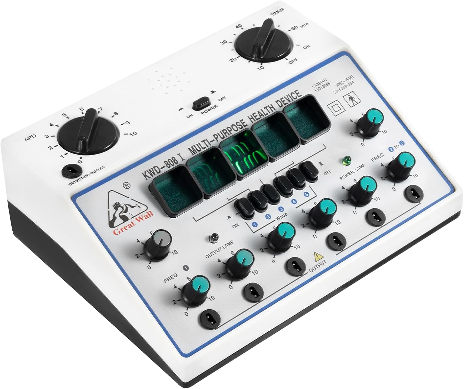 KWD808-I Electric Acupuncture Stimulator Machine 6 Output Patch Massager Care for Electric Impulse Acupuncture 500-1000hpa