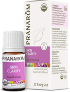 Pranarom - Skin Clarity Essential Oil Blend (5ml) - Lavender, Tea Tree, Thyme, Rosemary, Niaouli, Chamomile, & Helichrysum - 100% Pure Essential Oil for Skincare | USDA and ECOCERT Certified Organic