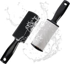 2pcs Dual-Sided Foot Files, Stainless Steel Callus Remover Foot Rasp Scrubber Professional Pedicure Tools for Hard & Dead Skin (Black)
