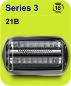 Series 3 Replacement Head for Braun Electric Shaver -21B- Compatible with Braun Electric Razors 300s, 310s, 3010BT (1 Pack)
