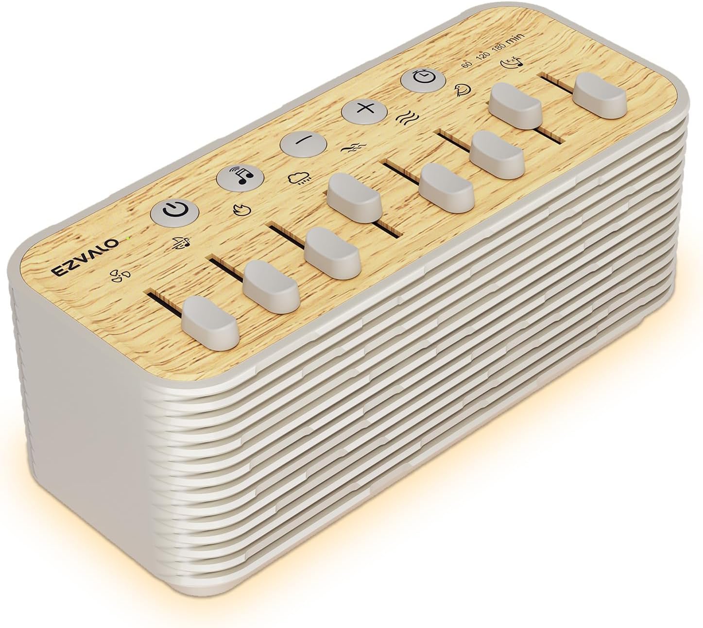 Sound Machine, White Noise Machine for Sleeping, 255+ Sound Combinations, Rechargeable, Breathing Light, Bluetooth Speaker, Sleep Timer, Bedroom Living Room Home Office Travel, for Baby Kids Adults