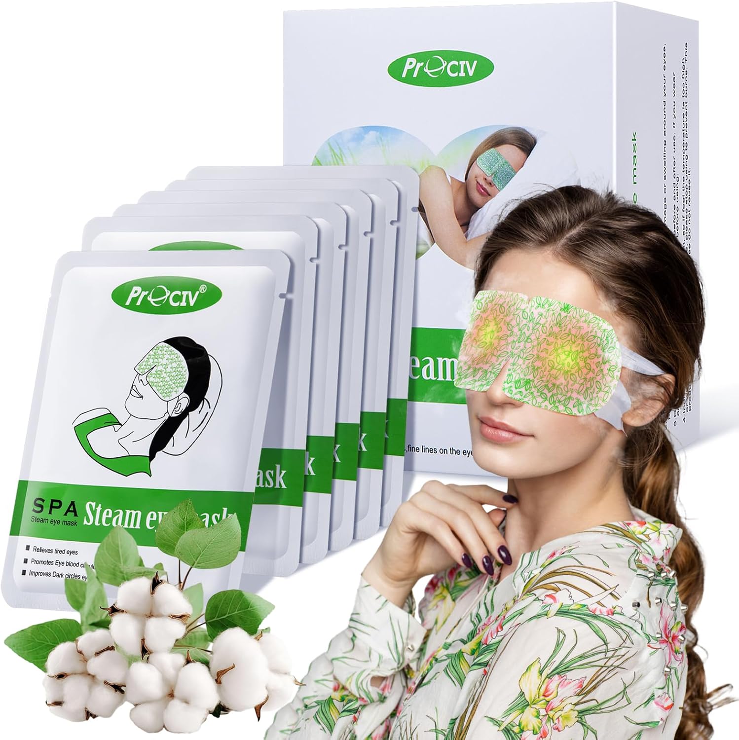 16 Packs Steam Eye Mask,Warm Eye Compress for Dry Eyes Sleep Mask,Hot Auto Heated Eye Masks Relaxing Items for Women Moist Heat for Eyes Soothing Eye Fatigue,Disposable EyeMask for SPA Essentials