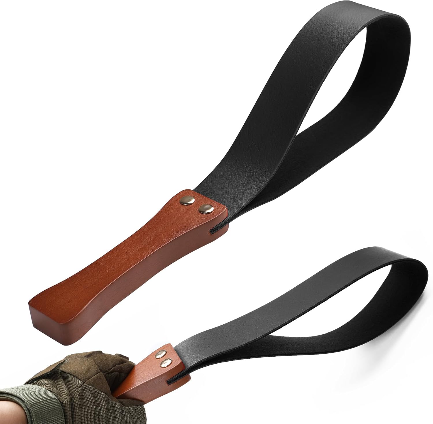 Sex Game Paddle Whip - Comfortable Leather Wooden Handle Sex Whip - Adult BDSM Role-Playing Tied with a Whip Device Role-Playing Paddle - Horse Whip Couple Sex Whip