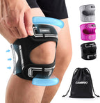 CAMBIVO Patella Tendon Support Knee Brace for Women & Men, Adjustable Knee Strap with Gel Pad & Side Stabilizers, Breathable Lightweight Knee Support for Running, Training & Daily Use (Black, L/XL)