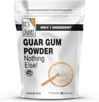 It's Just - Guar Gum, Gluten-Free, Non-GMO, Plant-Based Thickener & Binder, Thickens Cold Items, Keto Baking, Substitute Xanthan Gum, 8oz