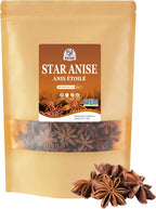 52USA Star Anise Whole, 4 Ounce (Pack of 1), NON-GMO Verified Chinese Star Anise Whole, Dried Star Anise Pods for Tea and baking