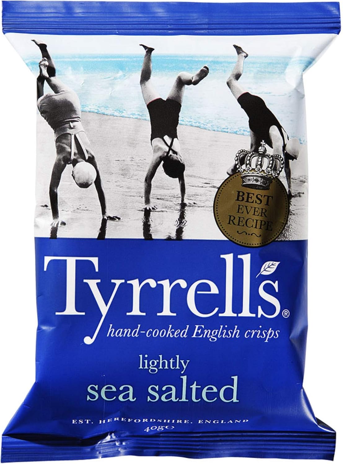 Tyrrell lightly Sea Salt Potato Chips 40gX6 bags