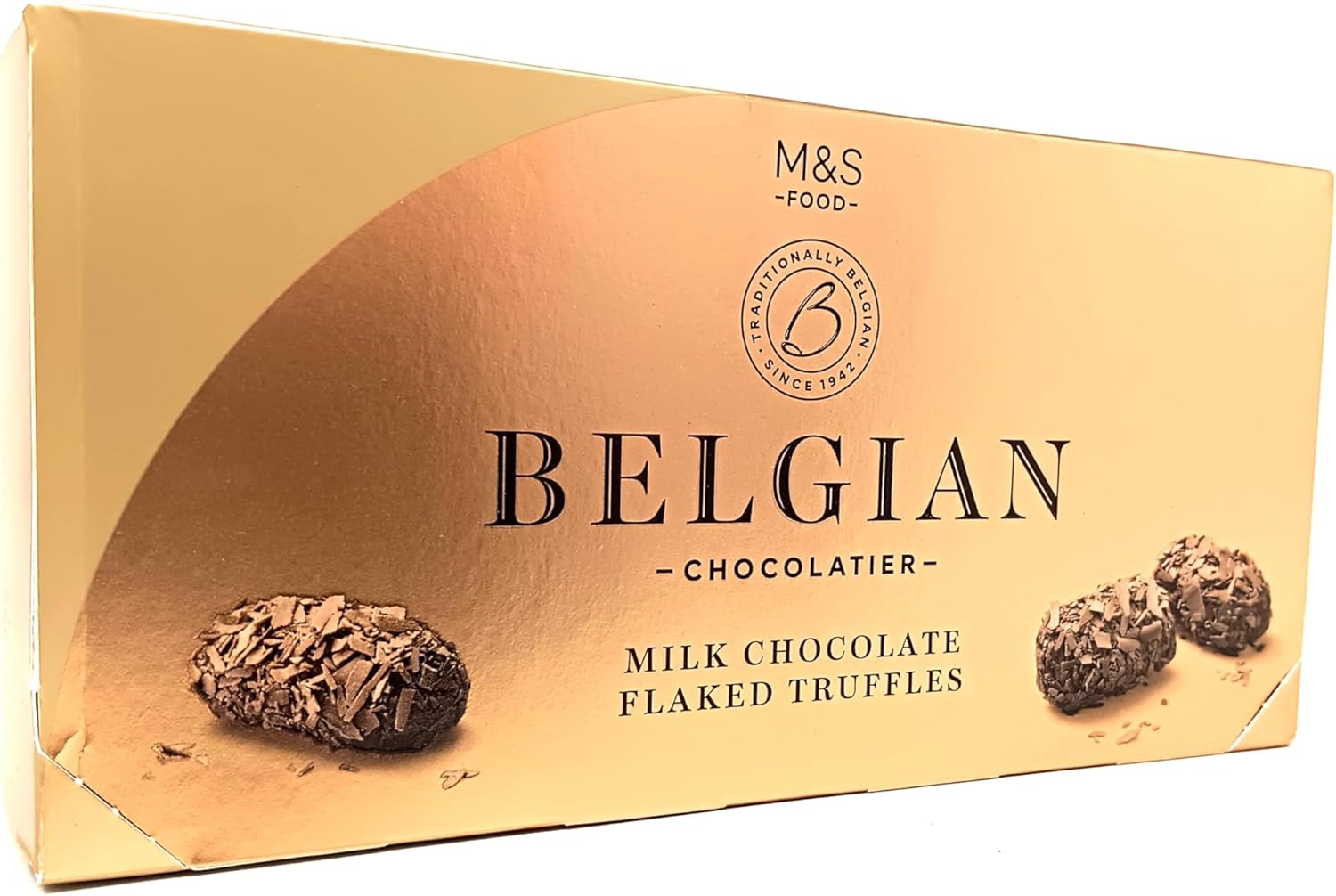 Belgian Flake Chocolate Truffles 200g Milk Chocolate Made in Belgium