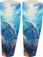Mens Womens Calf Compression Sleeve for Knee Pain Relief, Swelling, Football Leg Sleeves Increases Circulation