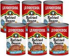 La Preferida Refried Pinto Beans, Low Fat, Vegetarian, 16 Oz (Pack of 6)