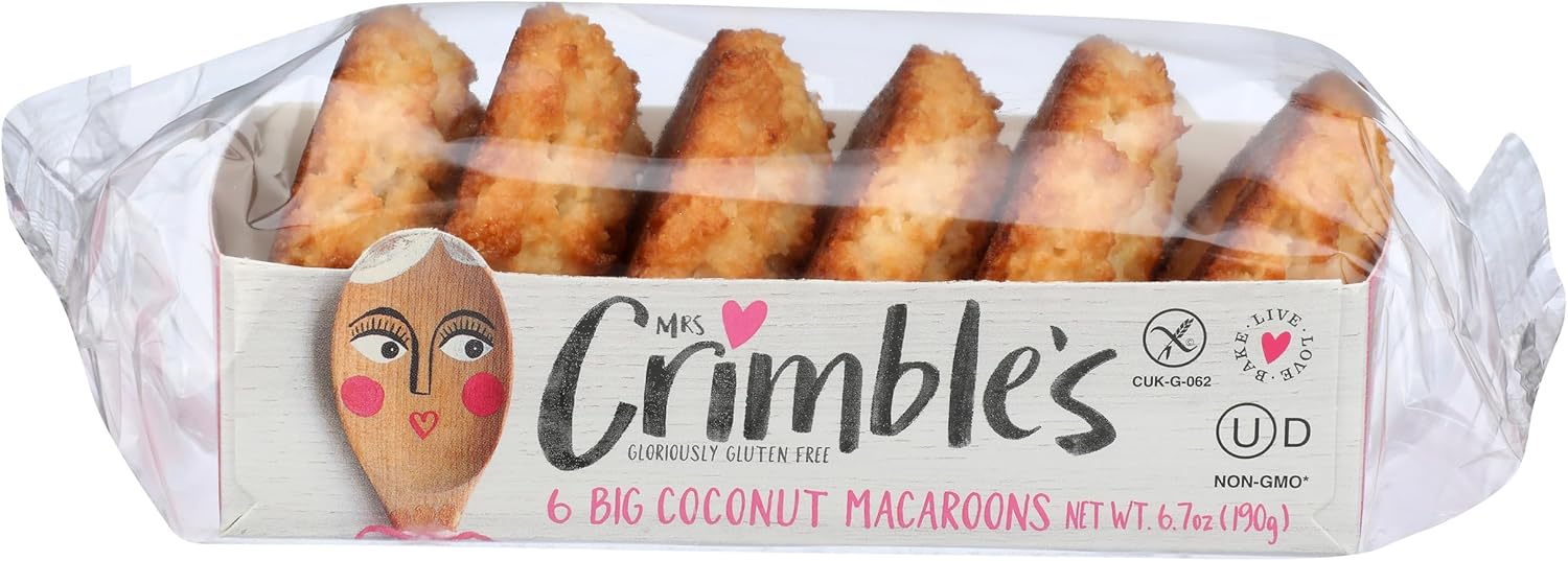 Mrs Crimbles, Macaroons Coconut Dairy Free Gluten Free, 6.7 Ounce