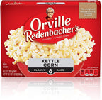 Orville Redenbacher’s Microwave Popcorn, Kettle Corn, 3g Fiber Per Serving, 3.3 oz., 6-Count