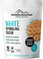 Sparkling Sugar (2.5lb) White Sparkling Sugar Crystals for Baking, Sanding Sugar, Extra Coarse Grain, Bright White, Maximize Sparkle, Holds Under Heat, Adds a Sweet Crunch, Non-GMO Sourced, Tested and Verified Gluten Free, Premium Quality