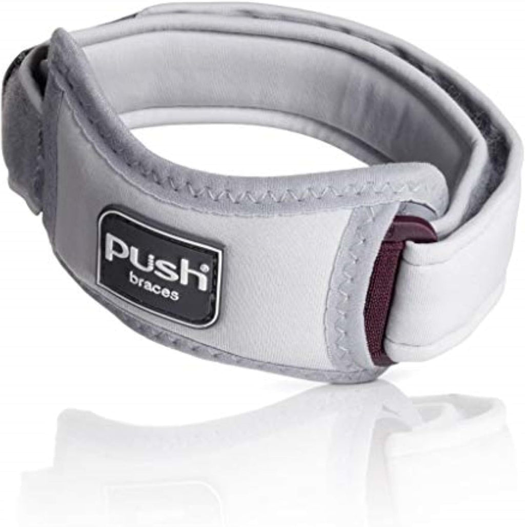 PUSH med Patella Brace for Knee Pain. Precise, Comfortable Pressure on Patella Tendon. Relief for Patella Pain, Jumper's Knee, and Osgood Schaltter's Disease