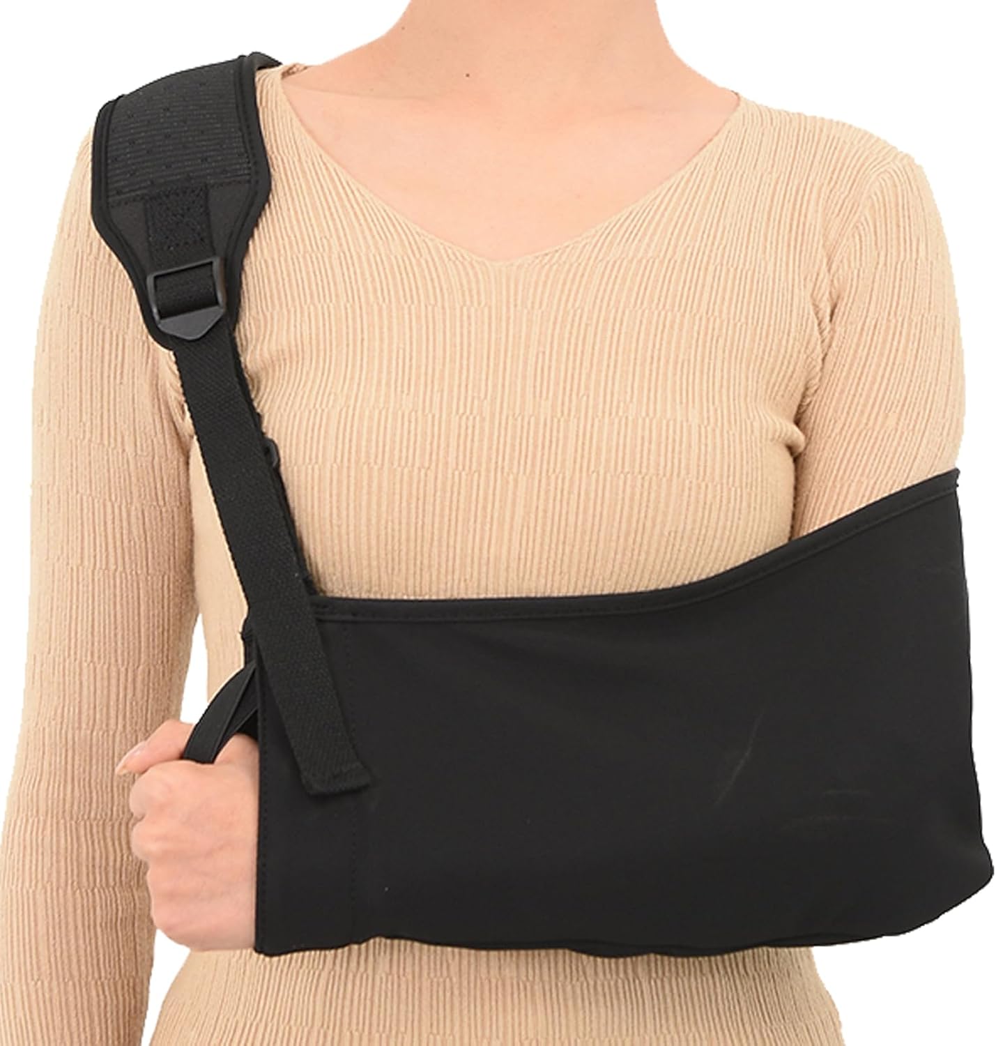 Arm Sling Shoulder Injury Immobilizer,Breathable Rotator Cuff With Shoulder Pad Left and Right Support Torn Brace for Broken Wrist Elbow Man&Women(12.5-15IN)