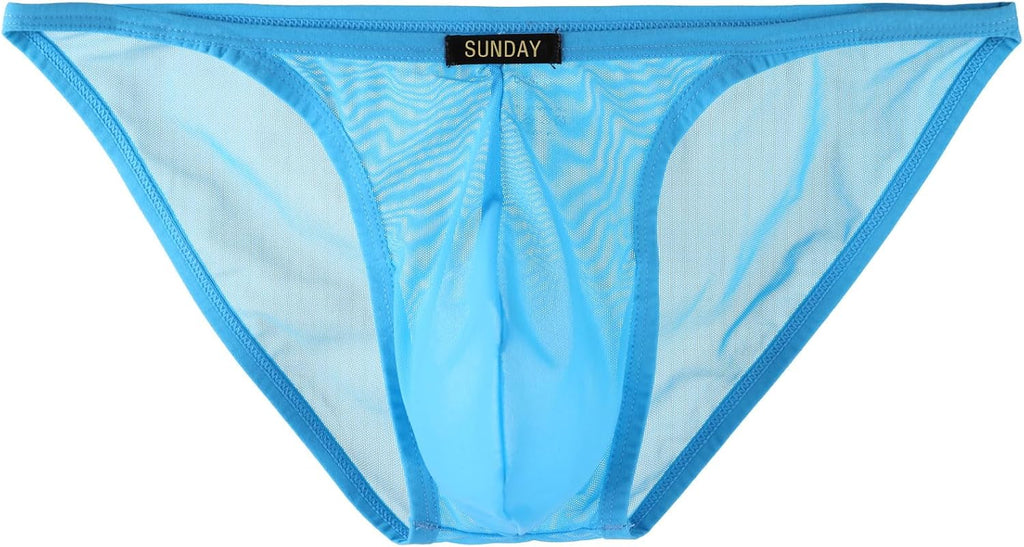 Summer Code Mens Sheer Briefs Mesh Lightweight Underwear Comfortable Low Rise Underpants for Men