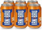 IRN-BRU Original Scottish Sparkling Soda, Citrus Flavored Carbonated Drink - Sparkling Flavored Soft Drink, 32 Flavor Recipe, 11.1 fl oz Cans, Pack of 6