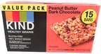 KIND Healthy Grains Bars, Peanut Butter Dark Chocolate, Gluten Free, Value Pack, 1.2 oz bars (Pack of 15)