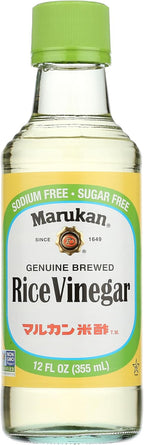 Marukan Genuine Brewed Rice Vinegar, 12 Ounce Glass Bottle (Pack of 1)