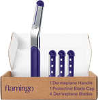Flamingo Dermaplane Blades Refills, Face Razors for Women, Smooth Skin, 4 Count