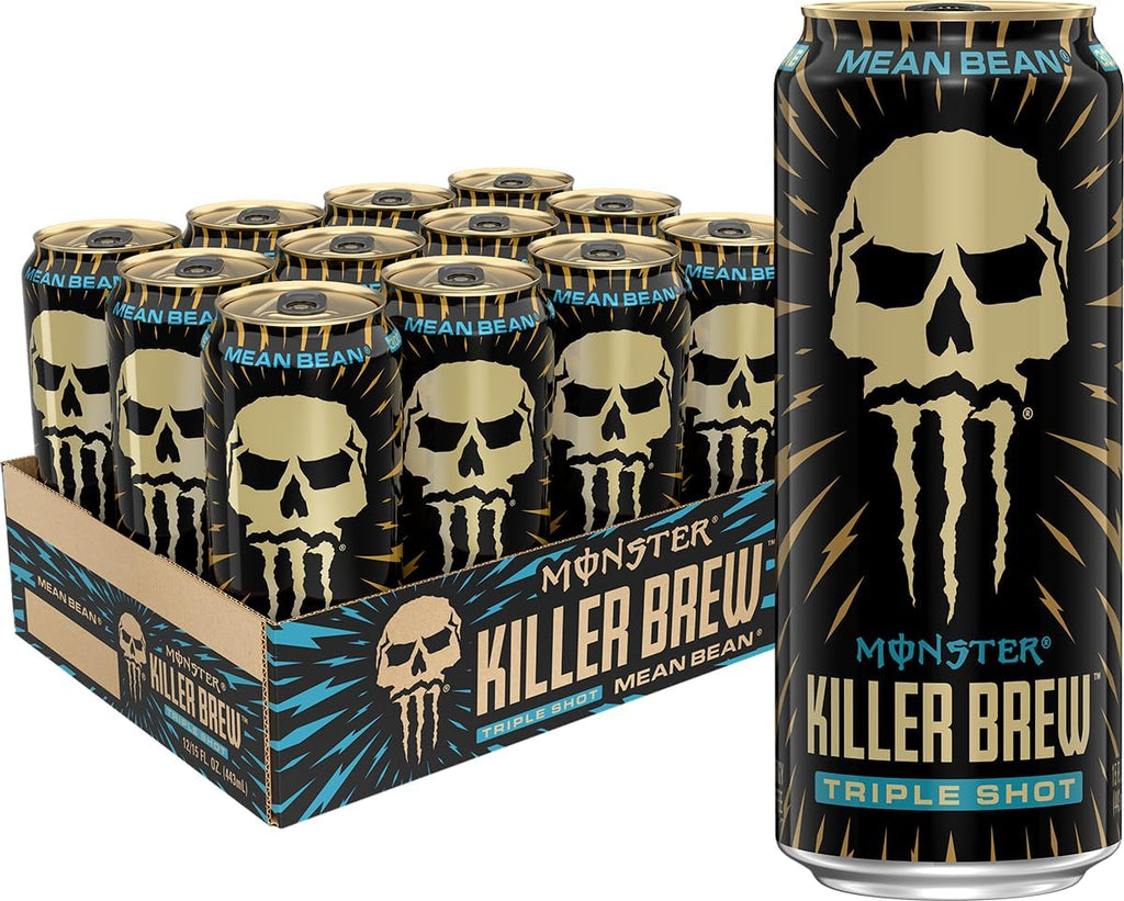 Monster Energy Killer Brew Mean Bean, 15 Fl Oz | Pack of 12