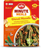 MTR - Bhindi Masala - Fried Okra in Spiced Gravy - Authentic Indian Ready To Eat Meal - Plant-Based, Delicious Microwave Food - Perfect for Quick and Nutritious Indian Cuisine Lovers - (Pack of 6)